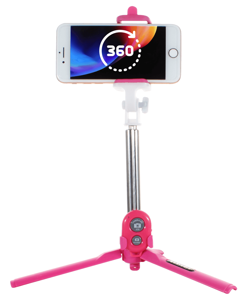 OnePlus Nord CE 5G kompatibilis Blun szelfibot állvány funkcióval és távirányítóval rózsaszín