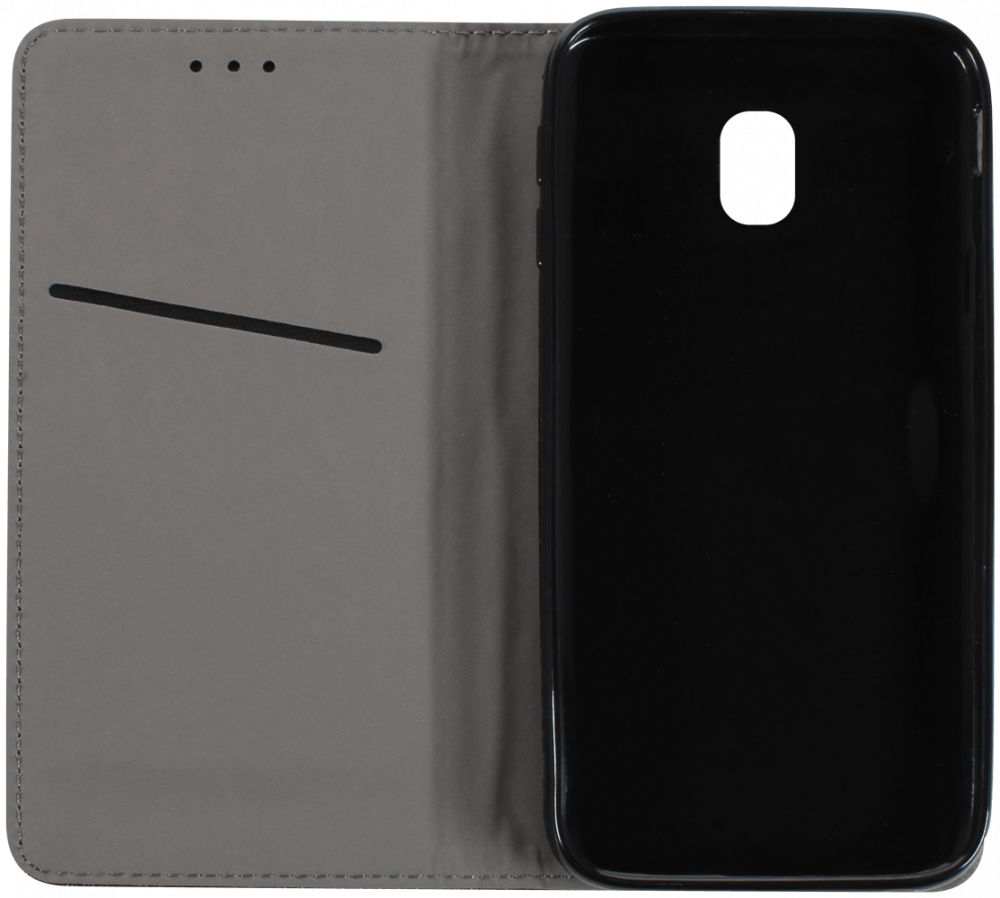 Samsung Galaxy J3 2017 (J330) oldalra nyíló flipes bőrtok rombusz mintás fekete