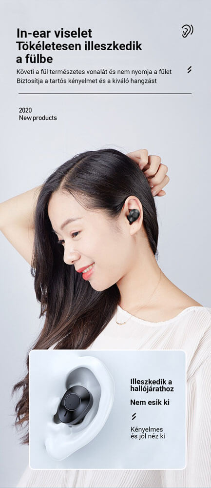 Huawei P Smart (Enjoy 7S) kompatibilis Remax bluetooth fülhallgató dokkoló állomással fekete