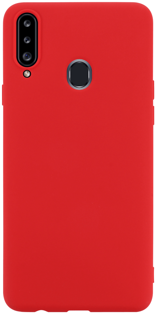 Samsung Galaxy A20s (SM-A207F) szilikon tok matt piros