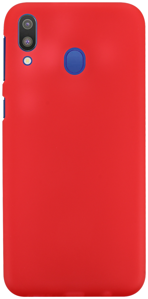 Samsung Galaxy M20 (SM-M205) szilikon tok matt-fényes keret piros