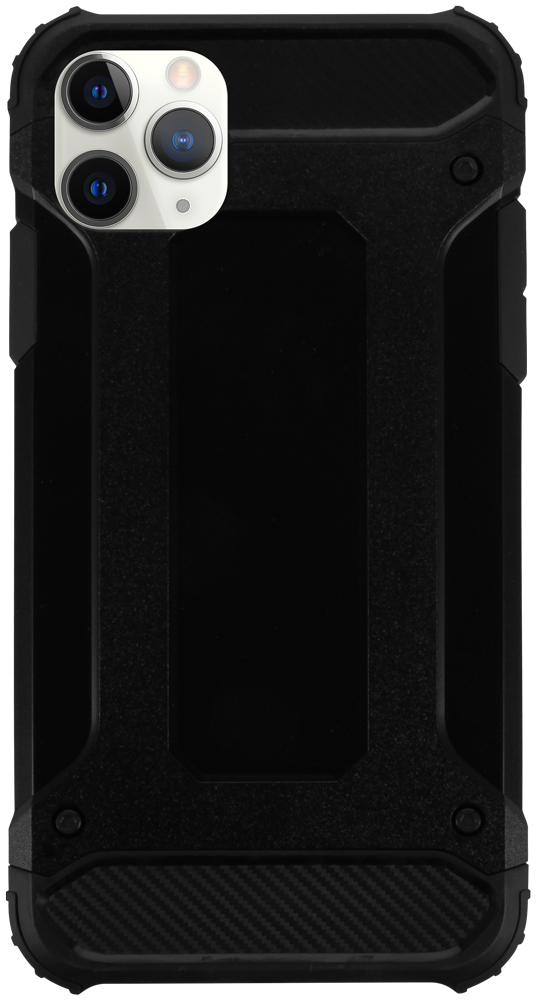 Apple iPhone 11 Pro Max ütésálló tok légpárnás sarkas, hibrid Forcell Armor fekete