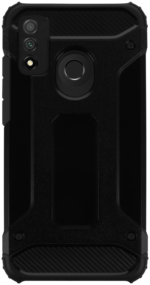 Huawei P Smart 2020 ütésálló tok légpárnás sarkas, hibrid Forcell Armor fekete