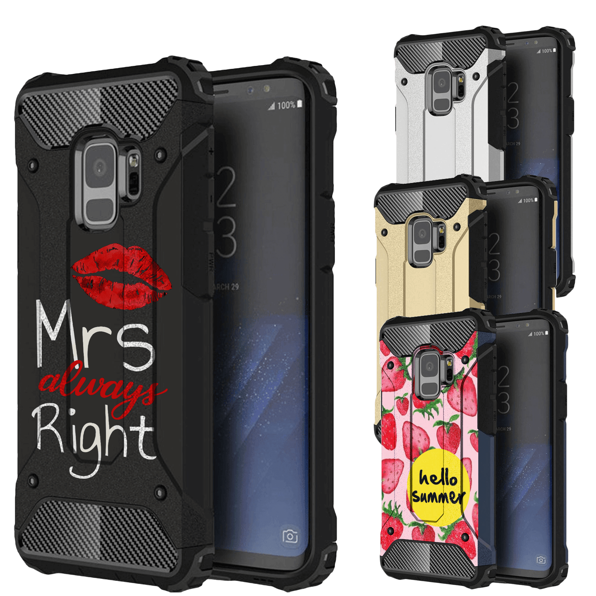 Huawei P Smart 2020 ütésálló tok légpárnás sarkas, hibrid Forcell Armor fekete