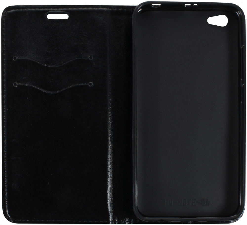 Xiaomi Redmi Y1 Lite (Note 5A) oldalra nyíló flipes bőrtok asztali tartó funkciós fekete