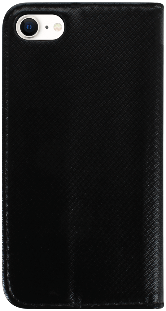 Apple iPhone 8 oldalra nyíló flipes bőrtok rombusz mintás fekete