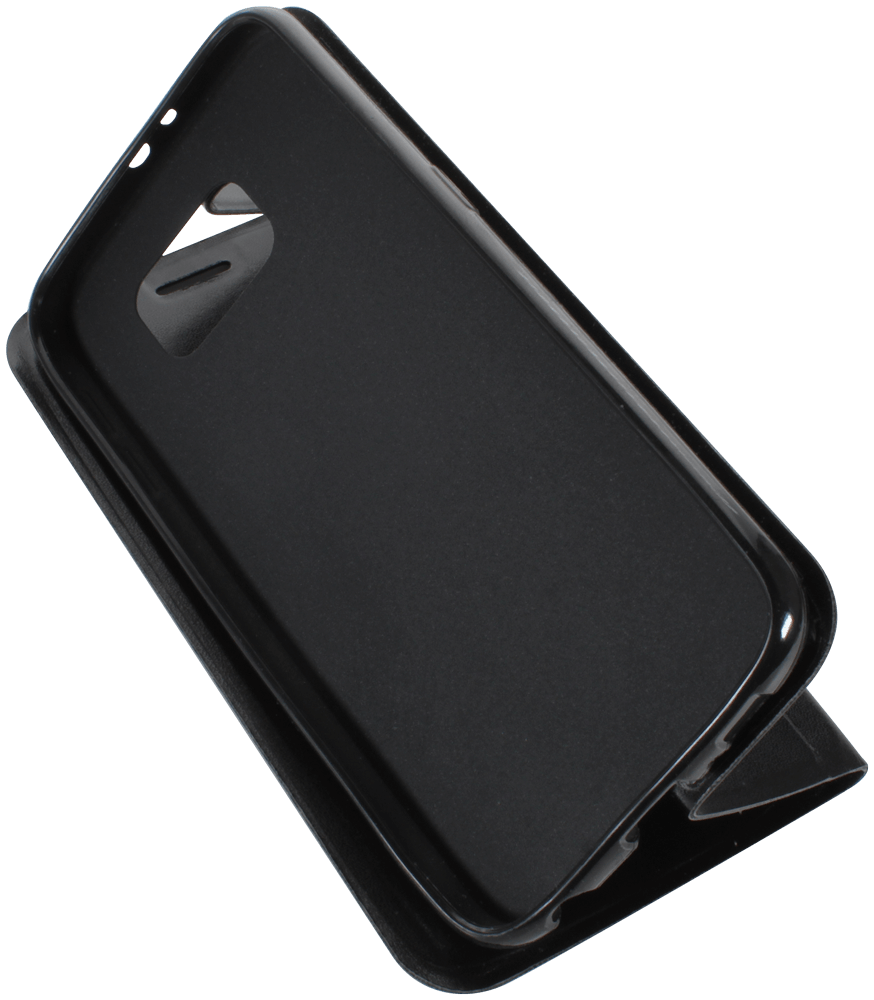 Samsung Galaxy S6 (G920) oldalra nyíló flipes bőrtok asztali tartó funkciós fekete