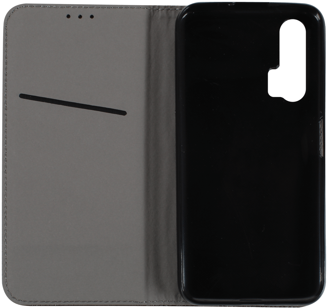 Samsung Galaxy A20s (SM-A207F) oldalra nyíló flipes bőrtok rombusz mintás fekete