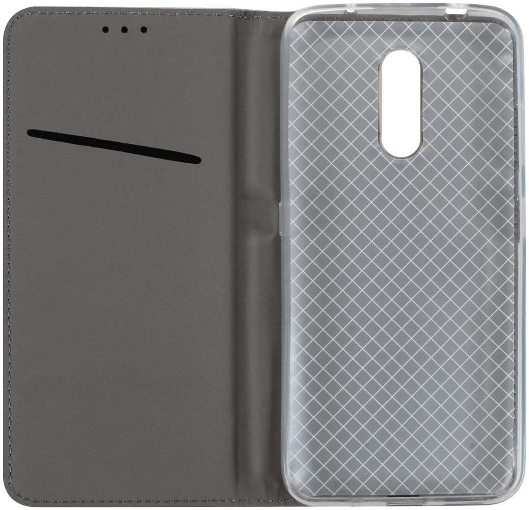 Nokia 3 2019 (Nokia 3.2) oldalra nyíló flipes bőrtok rombusz mintás arany