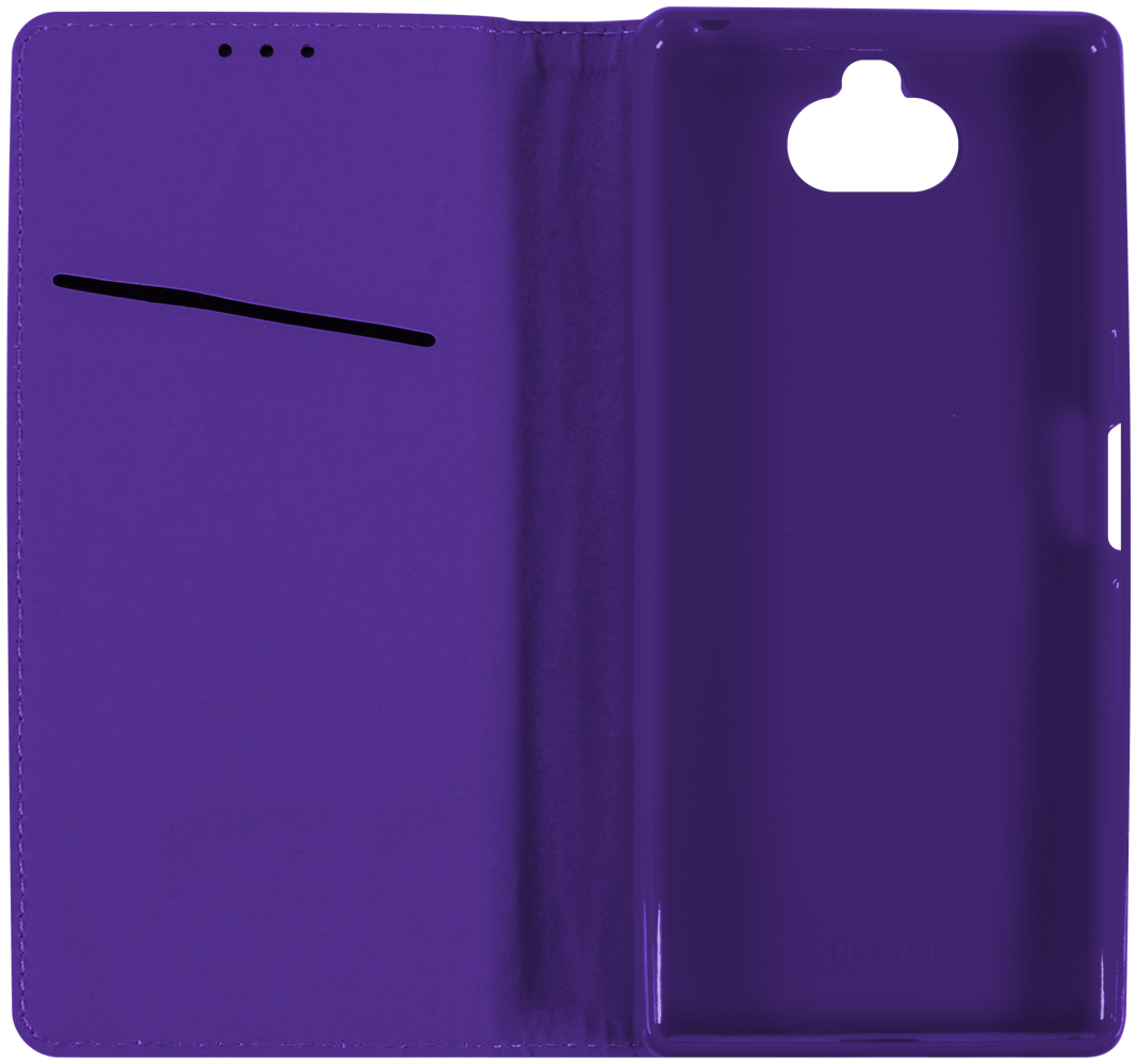 Sony Xperia 10 oldalra nyíló flipes bőrtok rombusz mintás lila