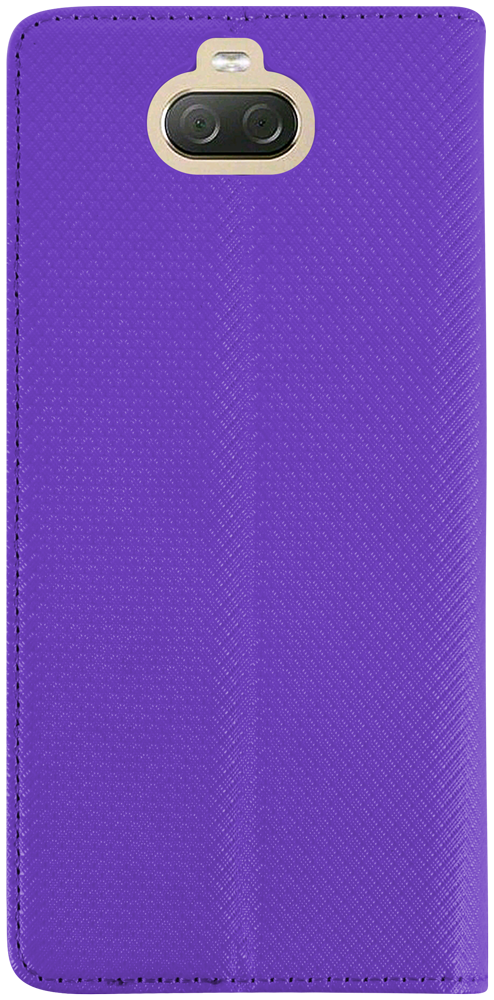 Sony Xperia XA3 oldalra nyíló flipes bőrtok rombusz mintás lila