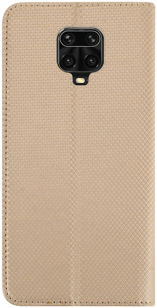 Xiaomi Redmi Note 9 Pro Max oldalra nyíló flipes bőrtok rombusz mintás arany