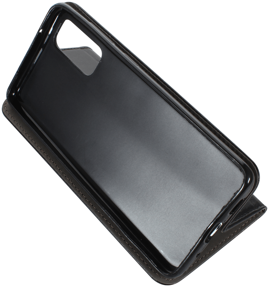 Samsung Galaxy S20 (SM-G980F) oldalra nyíló flipes bőrtok asztali tartó funkciós fekete