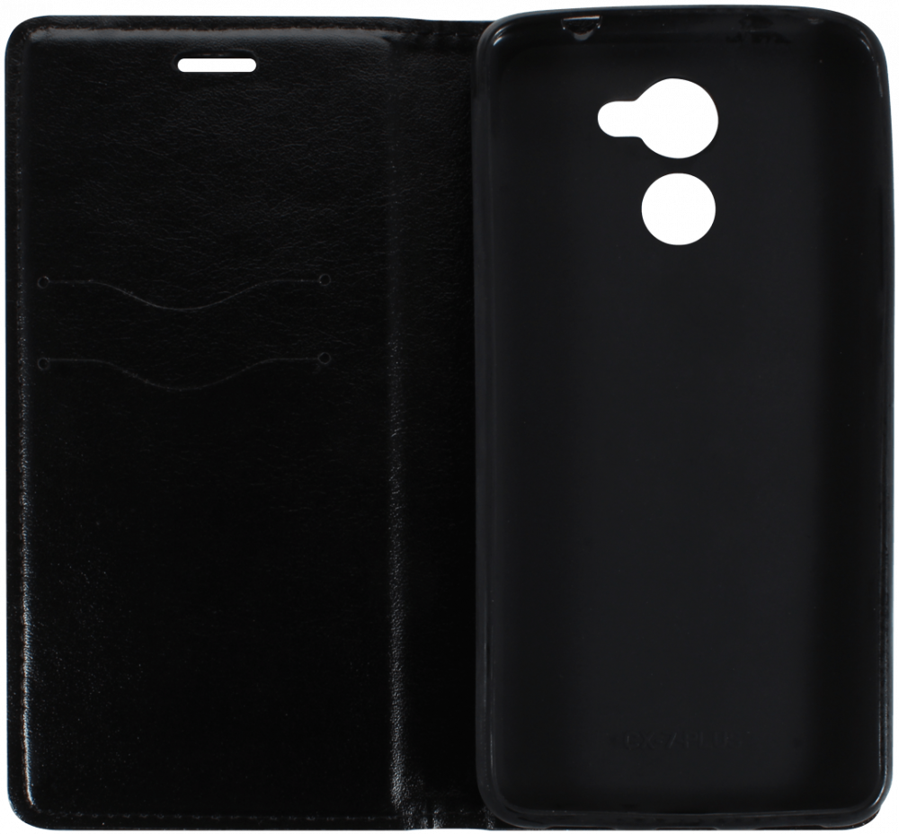 Huawei Y7 Prime 2017 oldalra nyíló flipes bőrtok asztali tartó funkciós fekete