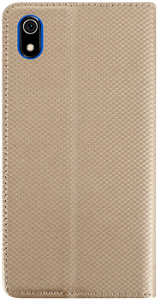 Xiaomi Redmi 7A oldalra nyíló flipes bőrtok rombusz mintás arany