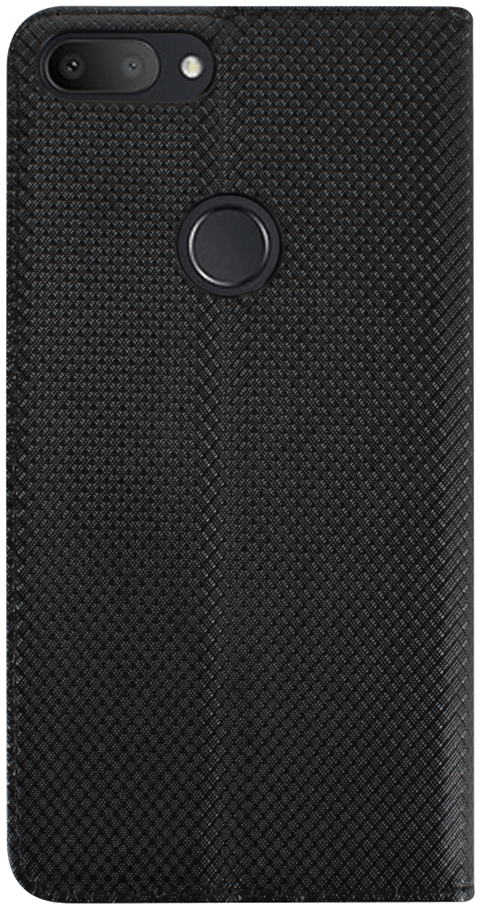 Alcatel 1S (OT-5024D) oldalra nyíló flipes bőrtok rombusz mintás fekete