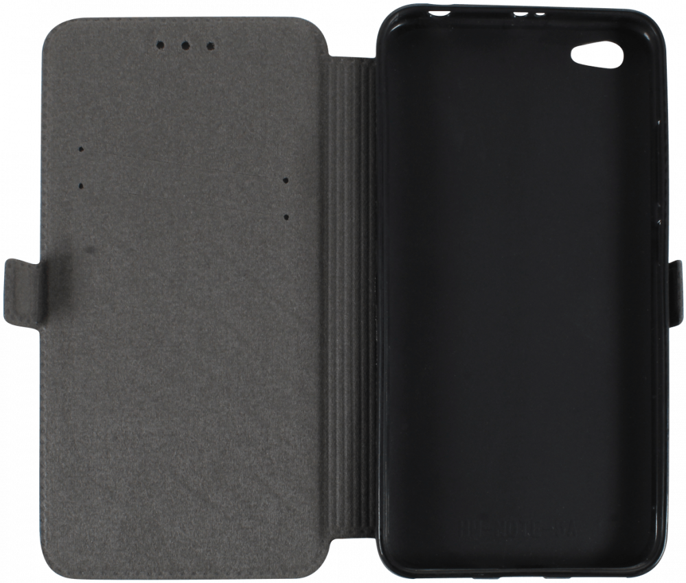 Xiaomi Redmi Y1 Lite (Note 5A) oldalra nyíló flipes bőrtok asztali tartó funkciós fekete