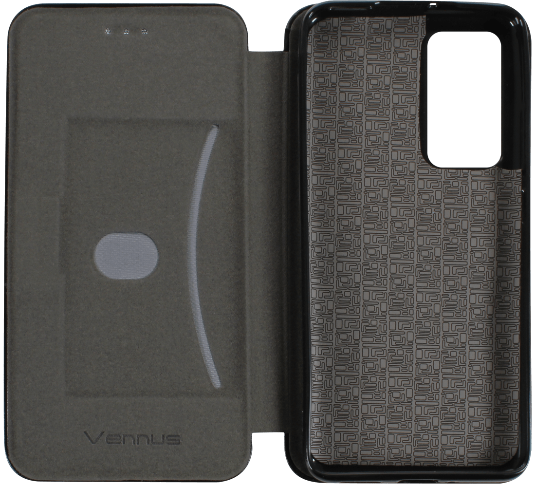 Xiaomi 12X oldalra nyíló mágneses flipes bőrtok prémium minőség fekete