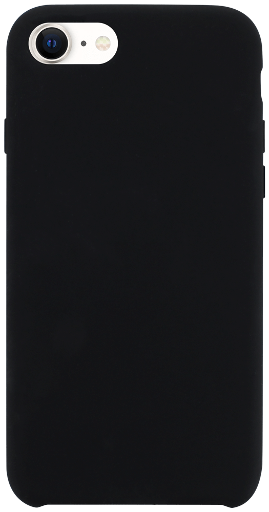 Apple iPhone SE (2022) kemény hátlap gumírozott fekete