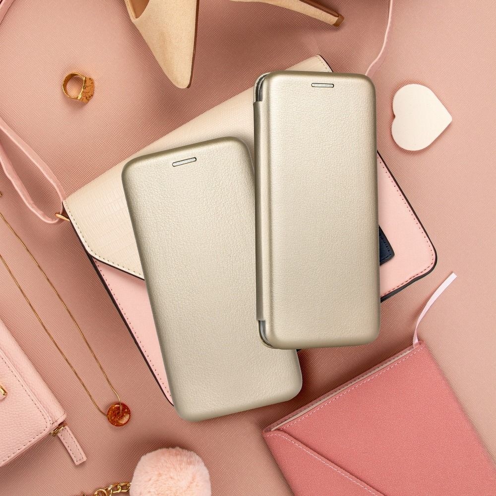 Xiaomi Redmi Note 11 Pro 5G oldalra nyíló mágneses flipes bőrtok prémium minőség arany