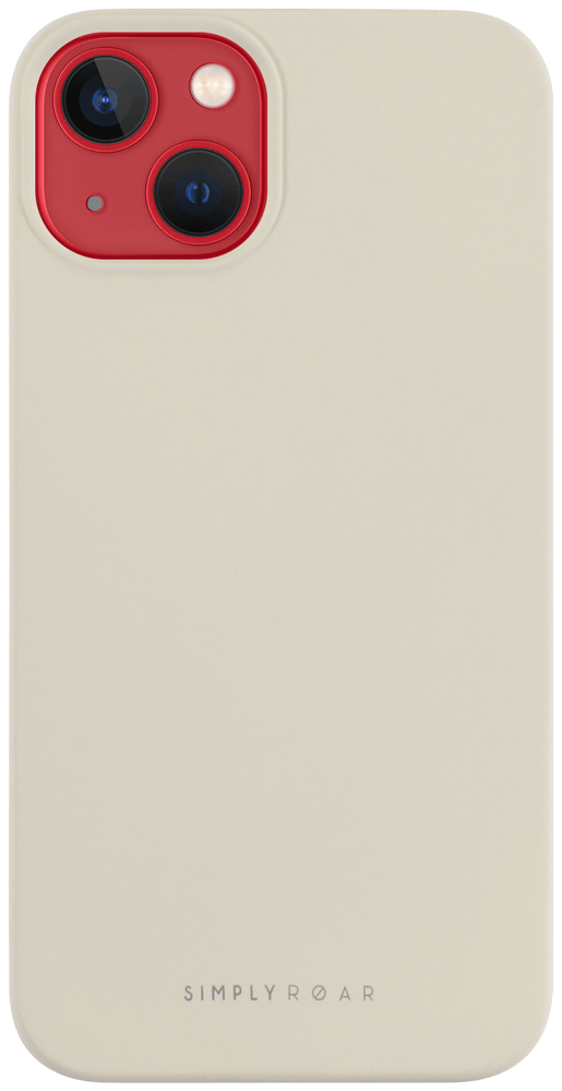 Apple iPhone 13 szilikon tok gyári ROAR púder fehér