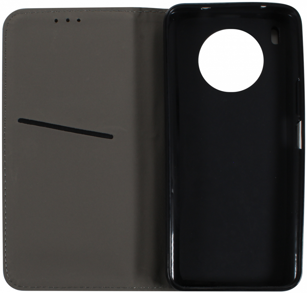 Honor 50 Lite oldalra nyíló flipes bőrtok asztali tartó funkciós fekete