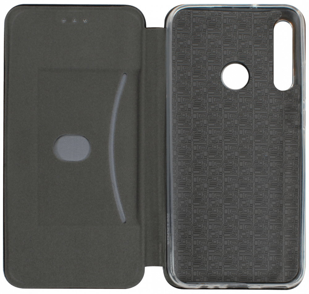 Huawei P40 Lite E oldalra nyíló mágneses flipes bőrtok prémium minőség fekete