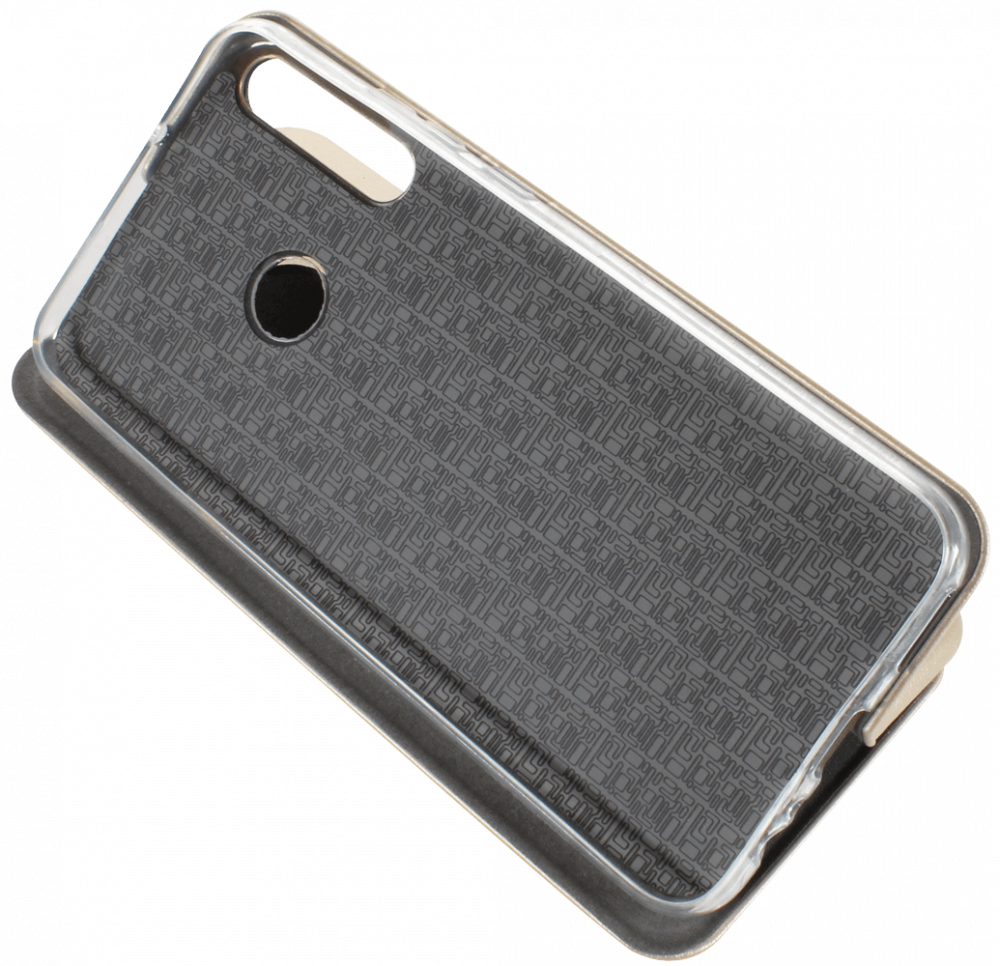 Huawei P40 Lite E oldalra nyíló mágneses flipes bőrtok prémium minőség arany