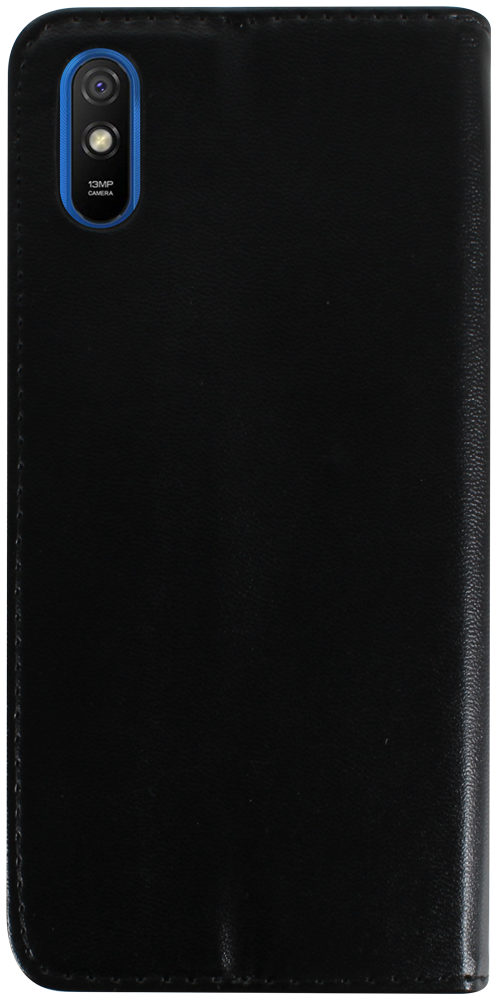 Xiaomi Redmi 9AT oldalra nyíló flipes bőrtok asztali tartó funkciós fekete