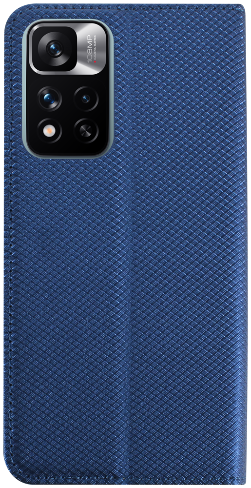 Xiaomi Redmi Note 11 Pro Plus 5G oldalra nyíló flipes bőrtok rombusz mintás sötétkék
