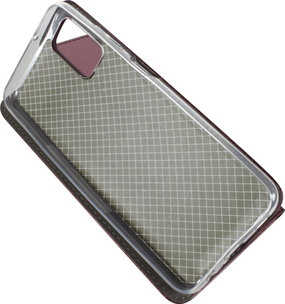 Samsung Galaxy A03s (SM-A037F) oldalra nyíló flipes bőrtok asztali tartó funkciós bordó