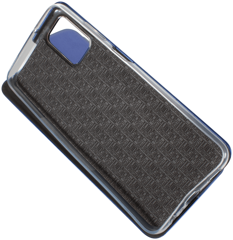 Samsung Galaxy A03s (SM-A037F) oldalra nyíló mágneses flipes bőrtok prémium minőség sötétkék