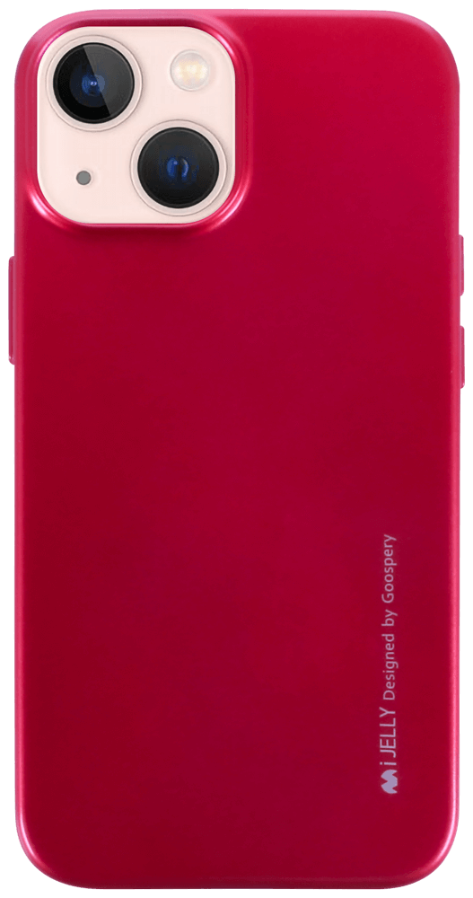 Apple iPhone 13 Mini szilikon tok gyári MERCURYCASE fémhatású rózsaszín