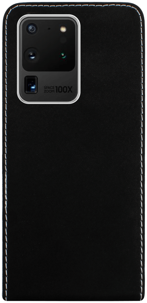 Samsung Galaxy S20 Ultra 5G (SM-G988B) lenyíló flipes bőrtok fekete