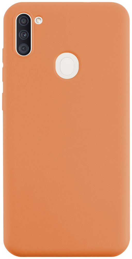 Samsung Galaxy A11 (SM-A115F) szilikon tok matt narancssárga