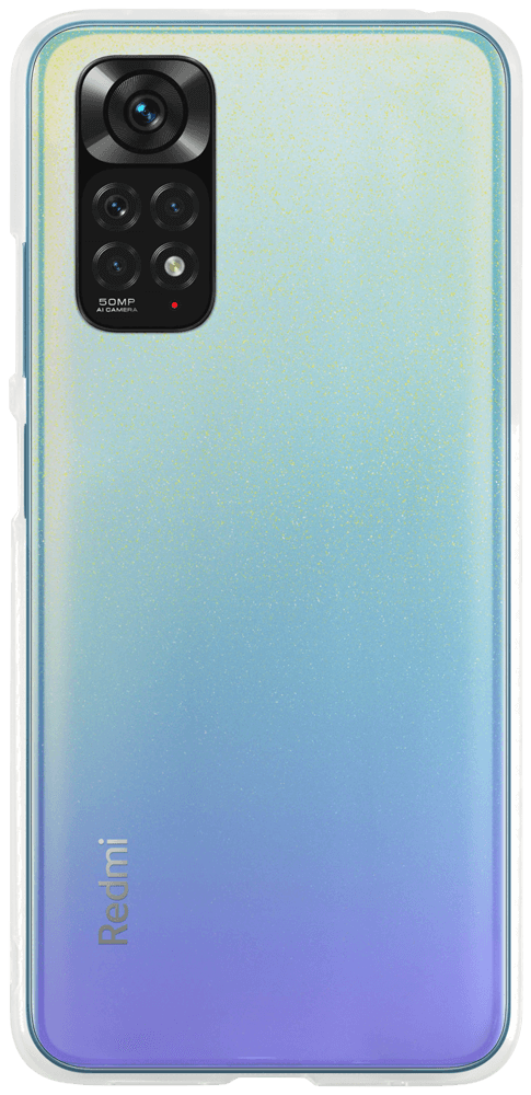 Xiaomi Redmi Note 11 szilikon tok közepesen ütésálló kameravédővel átlátszó