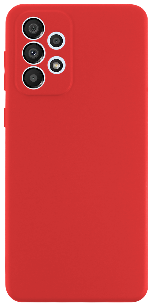 Samsung Galaxy A33 5G (SM-A336) szilikon tok kameravédővel matt piros