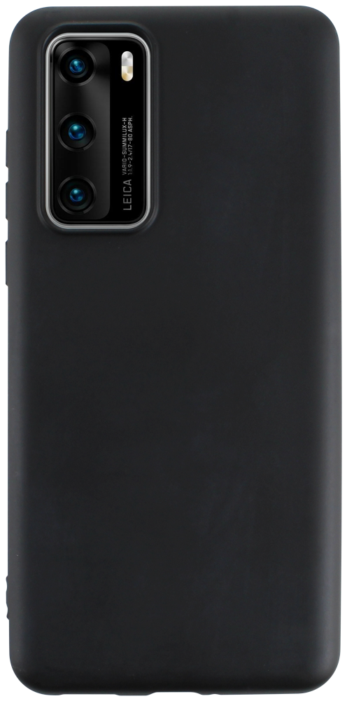 Huawei P40 szilikon tok matt fekete