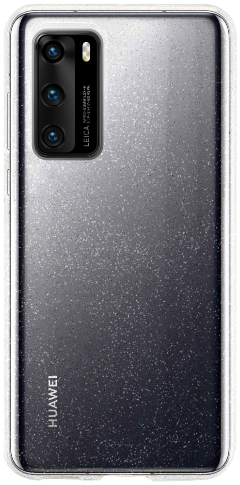Huawei P40 szilikon tok csillogó átlátszó