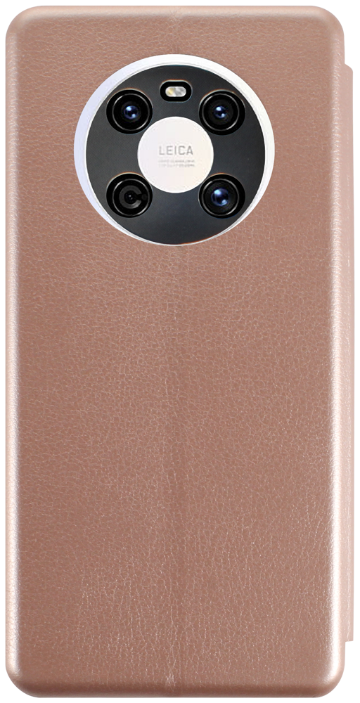 Huawei Mate 40 oldalra nyíló mágneses flipes bőrtok prémium minőség rozéarany