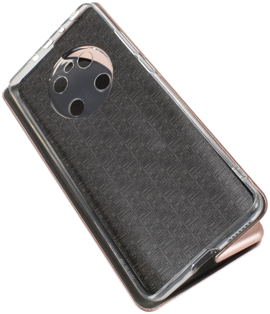 Huawei Mate 40 oldalra nyíló mágneses flipes bőrtok prémium minőség rozéarany