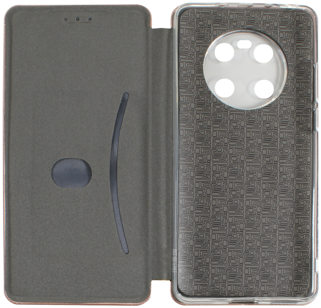 Huawei Mate 40 oldalra nyíló mágneses flipes bőrtok prémium minőség rozéarany