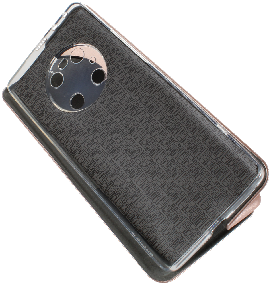 Huawei Mate 40 Pro oldalra nyíló mágneses flipes bőrtok prémium minőség rozéarany