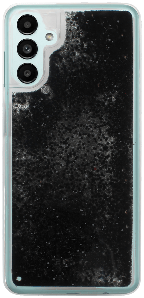 Samsung Galaxy A13 5G (SM-A136) szilikon tok Liquid Glitter fekete