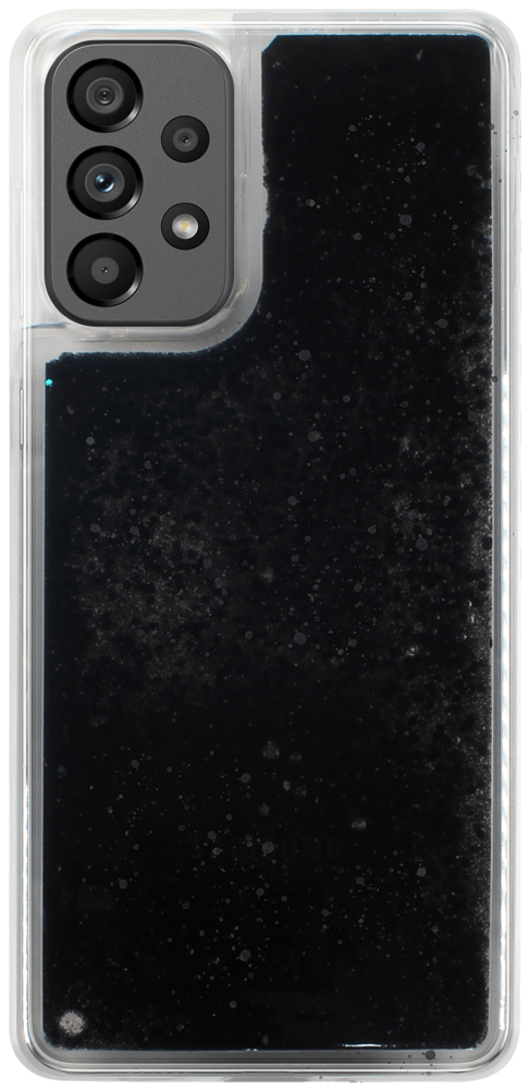 Samsung Galaxy A73 5G (SM-A736B) szilikon tok Liquid Glitter fekete