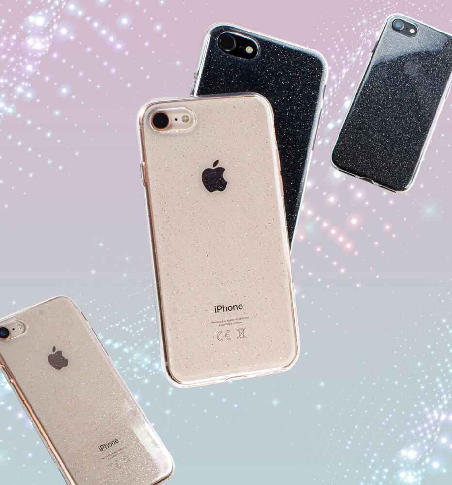 Huawei P40 Pro szilikon tok csillogó átlátszó