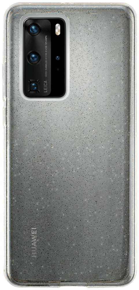 Huawei P40 Pro szilikon tok csillogó átlátszó