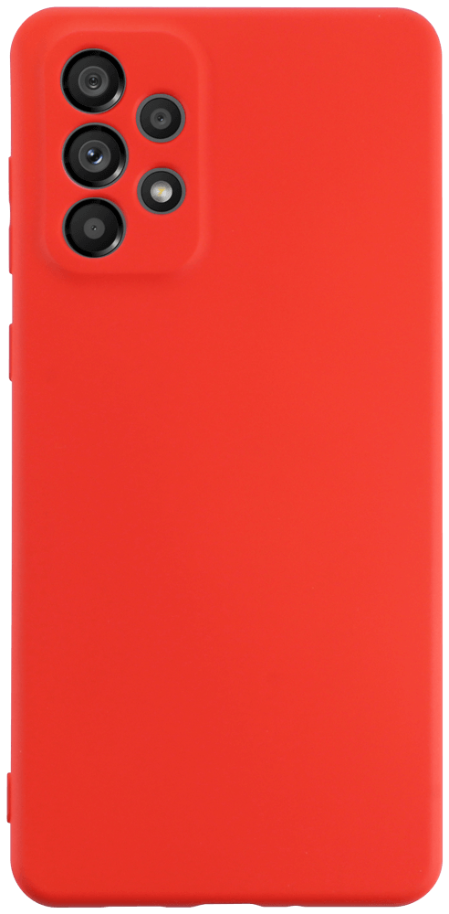 Samsung Galaxy A73 5G (SM-A736B) szilikon tok kameravédővel piros