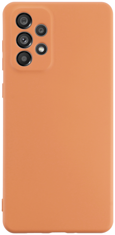 Samsung Galaxy A73 5G (SM-A736B) szilikon tok kameravédővel narancssárga