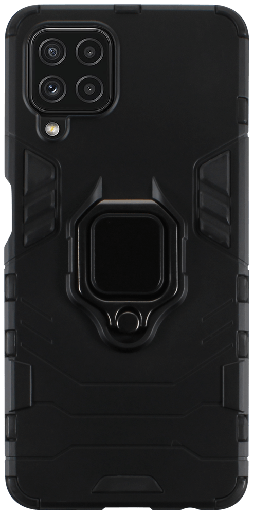 Samsung Galaxy A22 4G (SM-A225F) ütésálló tok légpárnás sarkas, hibrid Ring Armor fekete